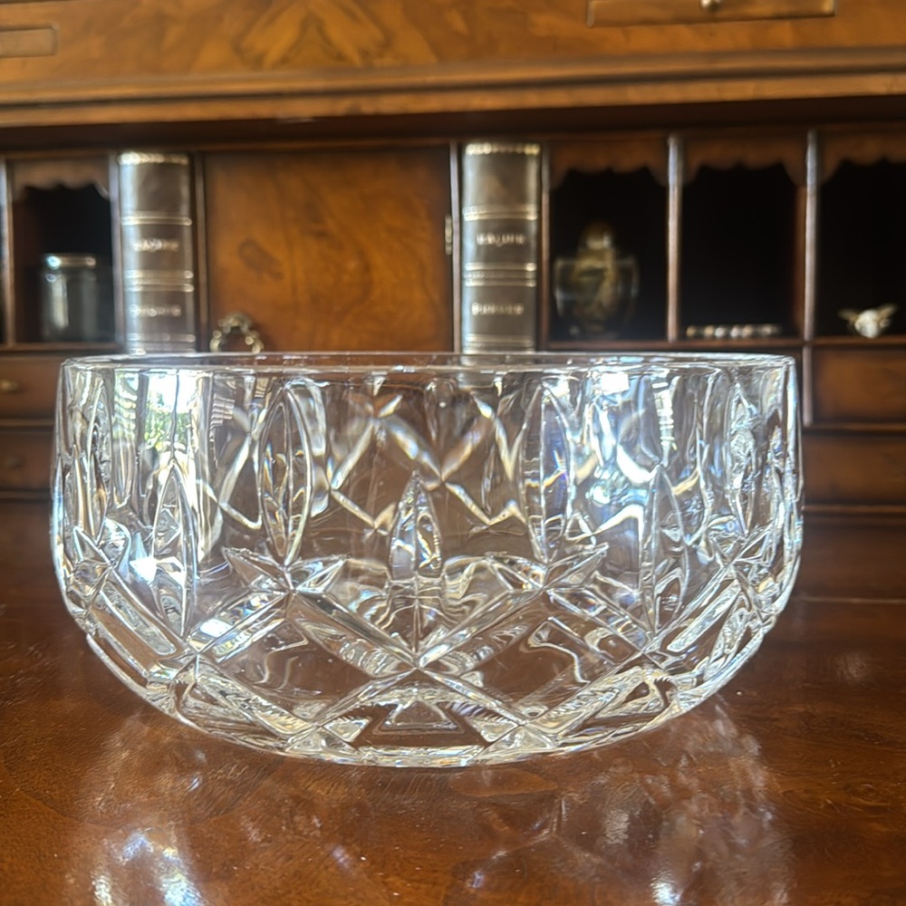 Vintage Williams Sonoma Cut Crystal Serving Bowl